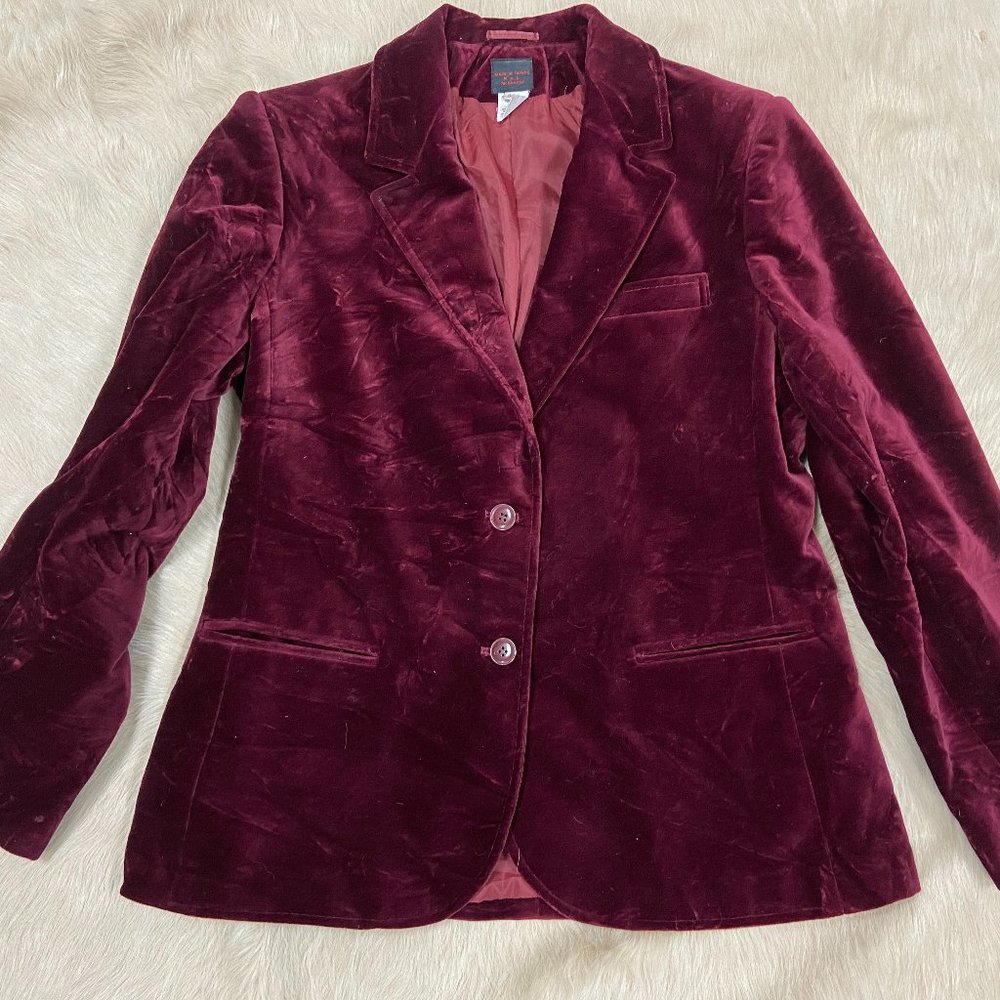 Maroon Velvet Jacket